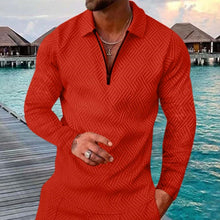 Load image into Gallery viewer, Casual Long Sleeve Polo Shirt
