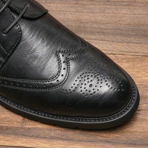 Men's Leather Black Shoes