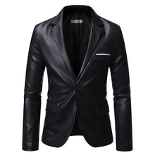 Load image into Gallery viewer, Leather Suit Jacket
