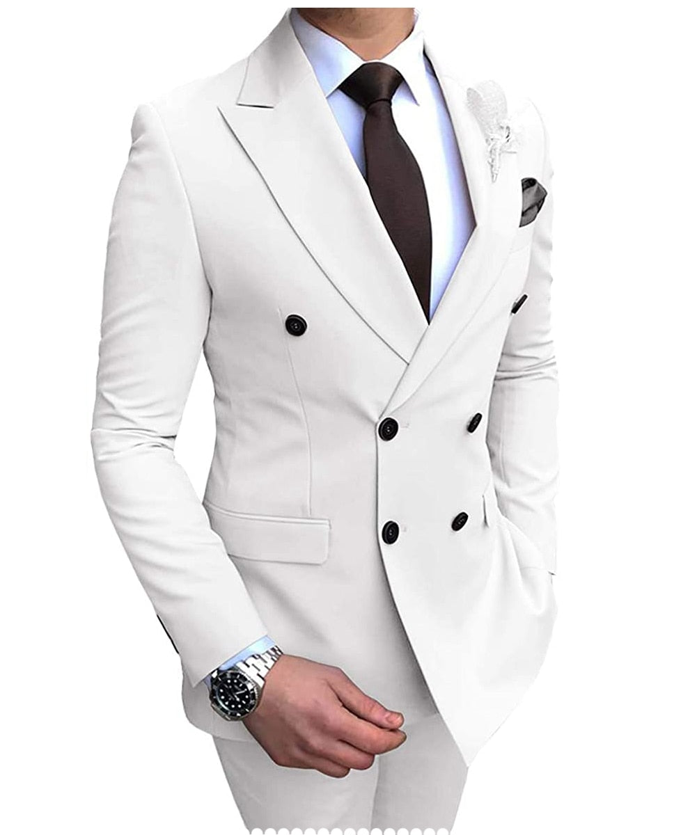 Slim Fit Casual Suit Set