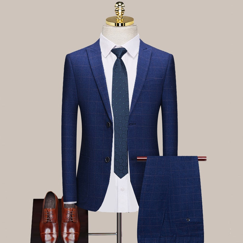 Plaid Retro Suit Set