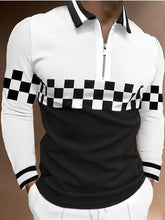 Load image into Gallery viewer, Long Sleeve Zip Polo Shirt
