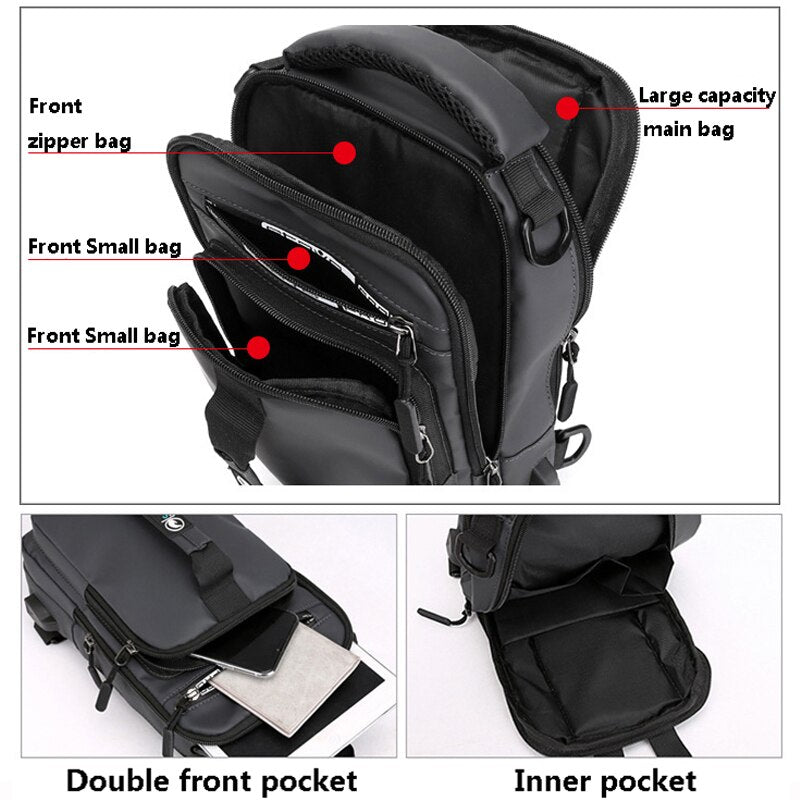 Multifunction USB Shoulder Bag