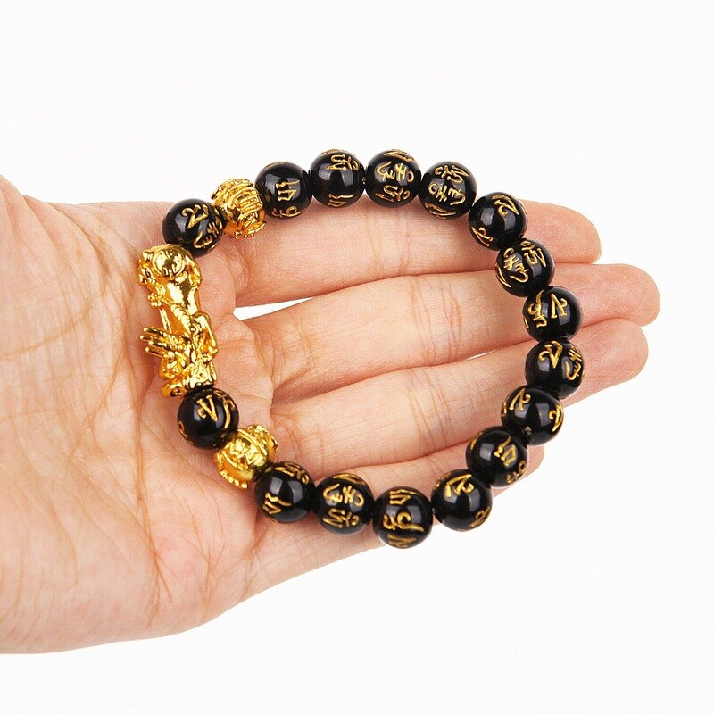 Feng Shui Black Beads Bracelet