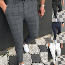 Load image into Gallery viewer, Men Clothing Hot Work Stretch Pants Spring Autumn New Fashion Grey Blue Multicolor Casual Trousers Pencil Pants For Men Business
