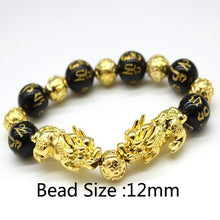 Load image into Gallery viewer, Feng Shui Black Beads Bracelet

