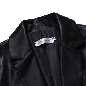 Leather Suit Jacket
