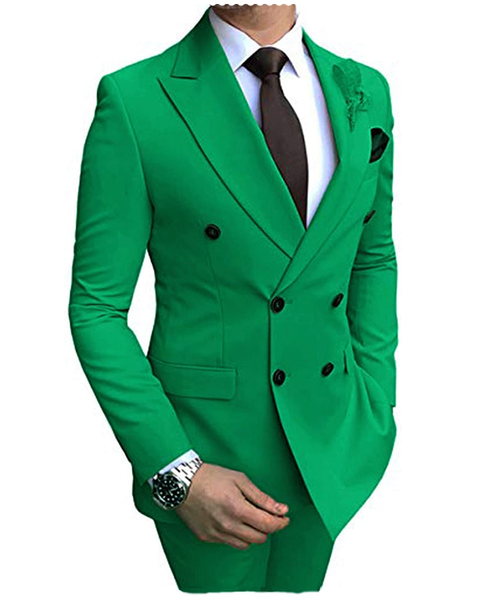 Slim Fit Casual Suit Set