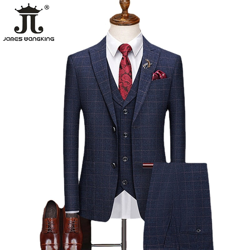 Plaid Retro Suit Set