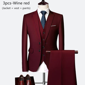 Luxury 3 Piece Suit Set
