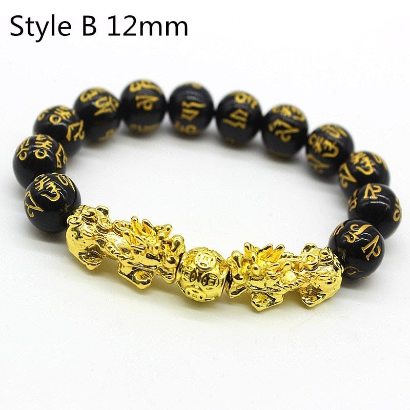 Feng Shui Black Beads Bracelet