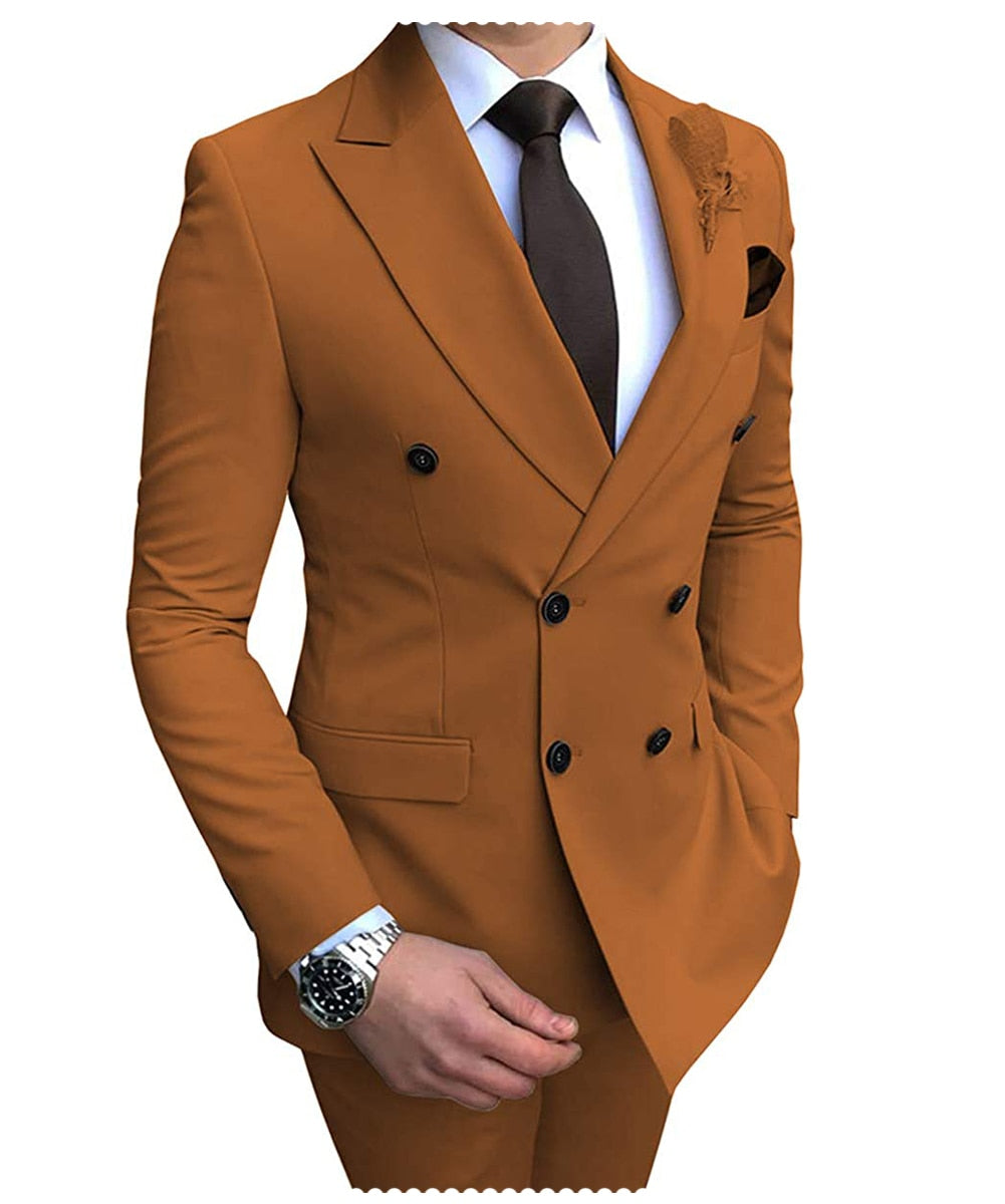 Slim Fit Casual Suit Set