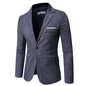 Solid Color One Button Blazers