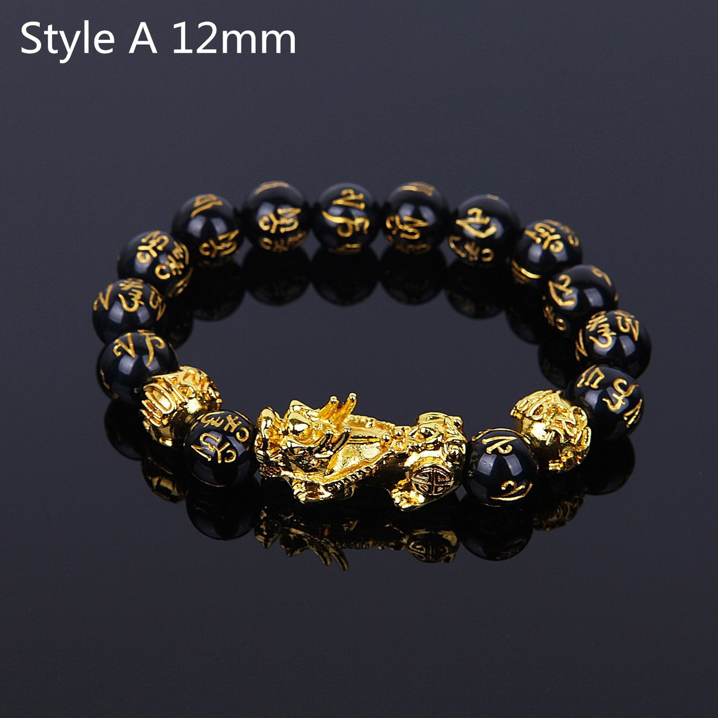 Feng Shui Black Beads Bracelet