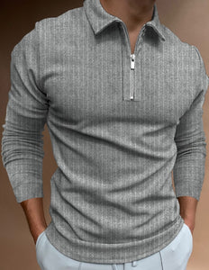 Casual Long Sleeve Polo Shirt