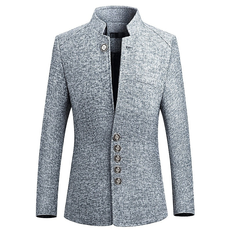 Collar Printed Suit Jacket