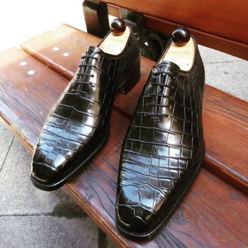 Black Brown Oxfords Shoes