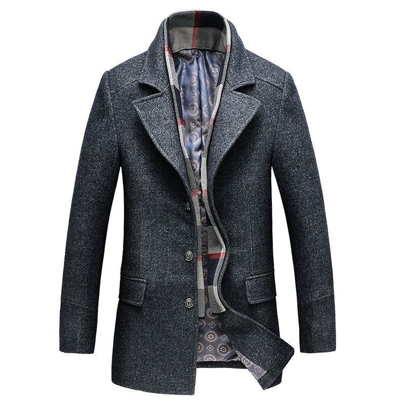 Winter Casual Wool Coat