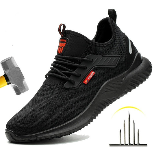 SafelyTrek™- Breathable Steel Protective Work Shoe wear