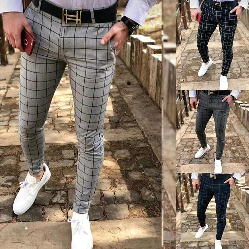 RelaxedStride™ - Men Casual Ankle Trousers Formal Suit Pants