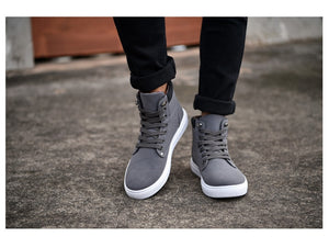 Men Casual High Ankle Canvas Shoes