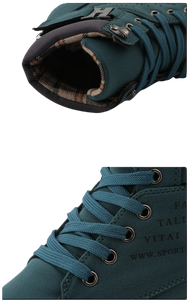 Men Casual High Ankle Canvas Shoes