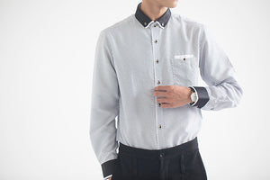 Men's Turn-Down Collar Slim Fit Shirt
