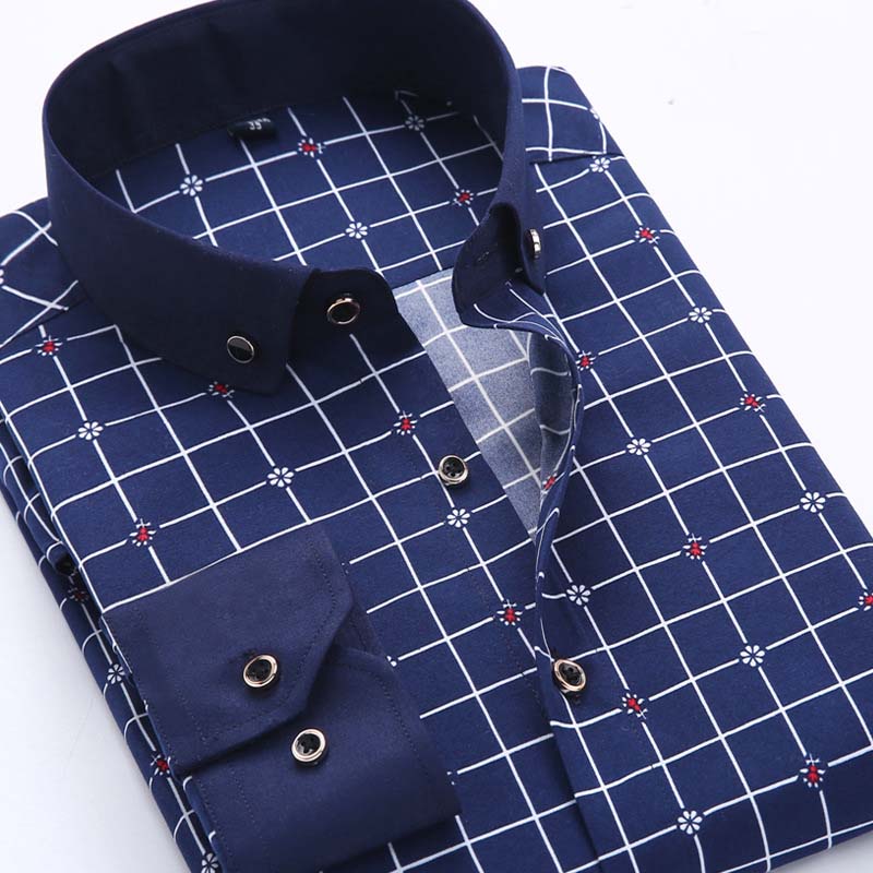 Men's Turn-Down Collar Slim Fit Shirt