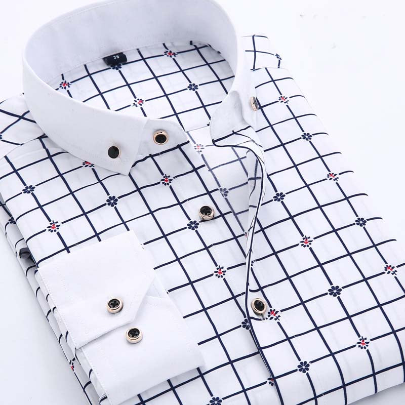 Men's Turn-Down Collar Slim Fit Shirt