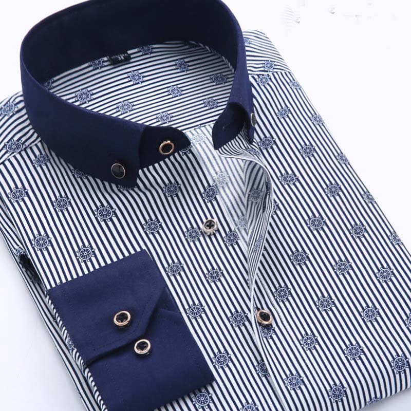 Men's Turn-Down Collar Slim Fit Shirt