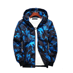 Mens Colored Camouflage Pilot Bomber Jacket