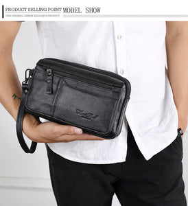 Men's Genuine Leather Clutch Bag
