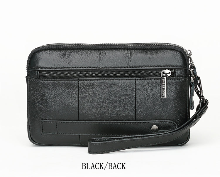 Men's Genuine Leather Clutch Bag