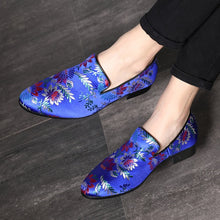 Load image into Gallery viewer, Men Handmade Exquisite Embroidery Leather Business Dress Shoes
