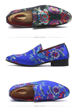 Load image into Gallery viewer, Men Handmade Exquisite Embroidery Leather Business Dress Shoes

