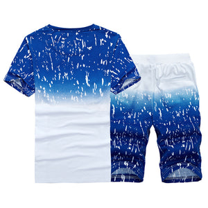 Mens Summer Tracksuit 2020 Men Clothing Sportswear Set Fitness Fashion 2 Piece Sets