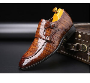 Octavian Crocodile Pattern Leather Shoe