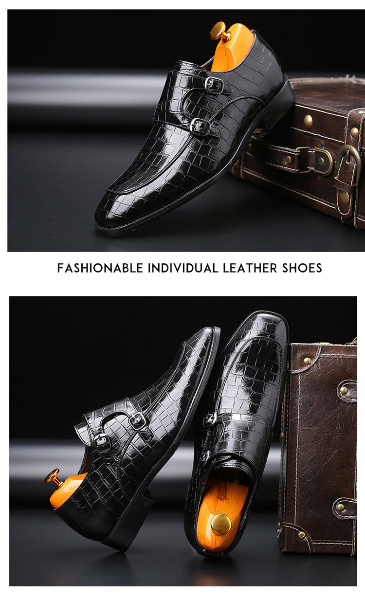 Octavian Crocodile Pattern Leather Shoe