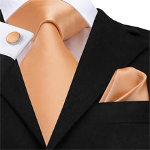 Load image into Gallery viewer, Logan Silk Solid Business Hanky, Cufflinks Set
