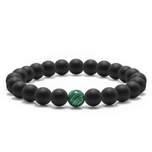 Load image into Gallery viewer, Ryker  Natural Malachite Stone Bracelet
