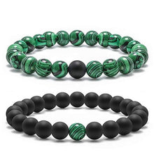 Load image into Gallery viewer, Ryker  Natural Malachite Stone Bracelet
