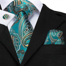 Load image into Gallery viewer, Sam  100% Silk Luxury Floral Suit Accessory Set

