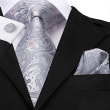 Load image into Gallery viewer, Sam  100% Silk Luxury Floral Suit Accessory Set
