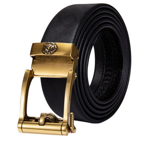 Trey Luxury Genuine Leather Automatic Buckle Belt