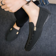 Load image into Gallery viewer, Men Strip Casual Slip-On Breatheable Loafers

