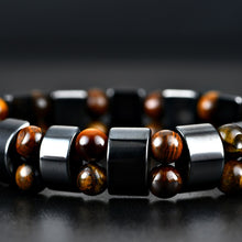 Load image into Gallery viewer, Ossy Double Hematite Tiger&#39;s Eye Bracelets
