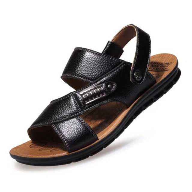 TerraTrek™ -Men's Casual Leather Slides
