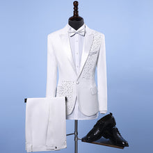 Load image into Gallery viewer, Men&#39;s Formal Slim Fit Crystals Blazer
