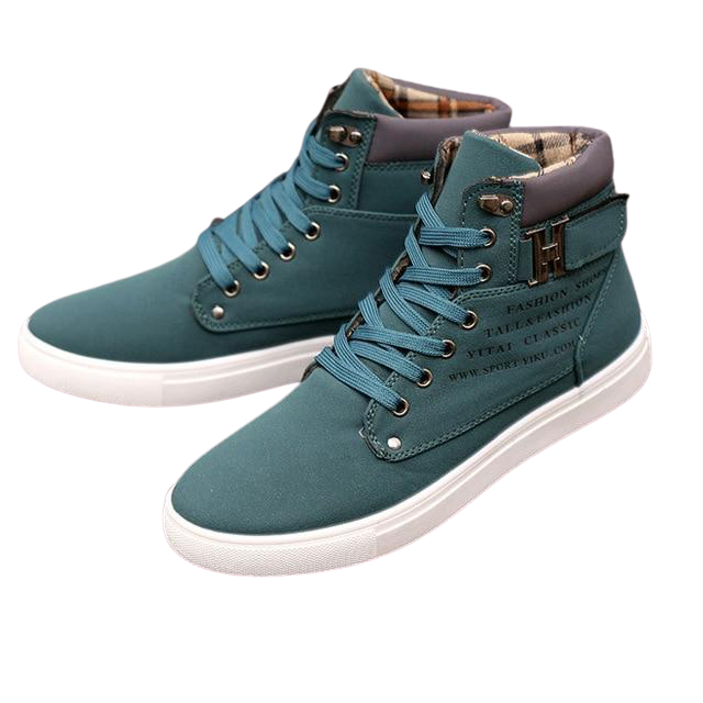 Men Casual High Ankle Canvas Shoes