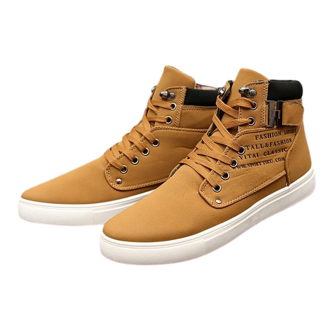 Men Casual High Ankle Canvas Shoes